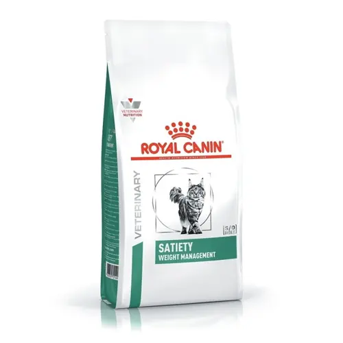 En vit påse bantningsfoder för katter tillverkad av Royal Canin