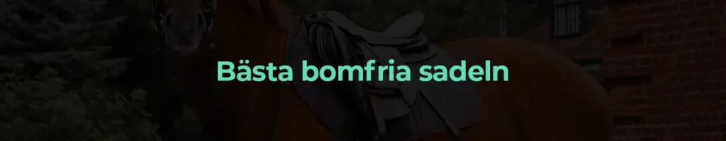 Bästa bomfria sadeln
