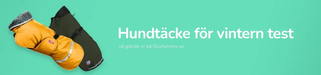 Hundtäcke för vintern test