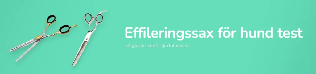 Effileringssax för hund test