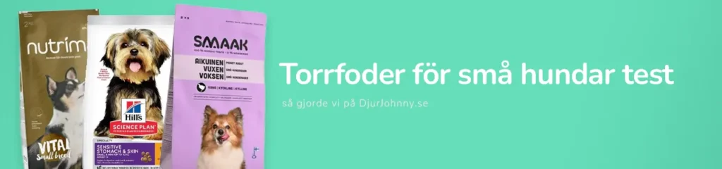 Torrfoder för små hundar test